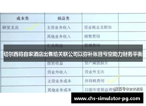 切尔西将自家酒店出售给关联公司以弥补账目亏空助力财务平衡